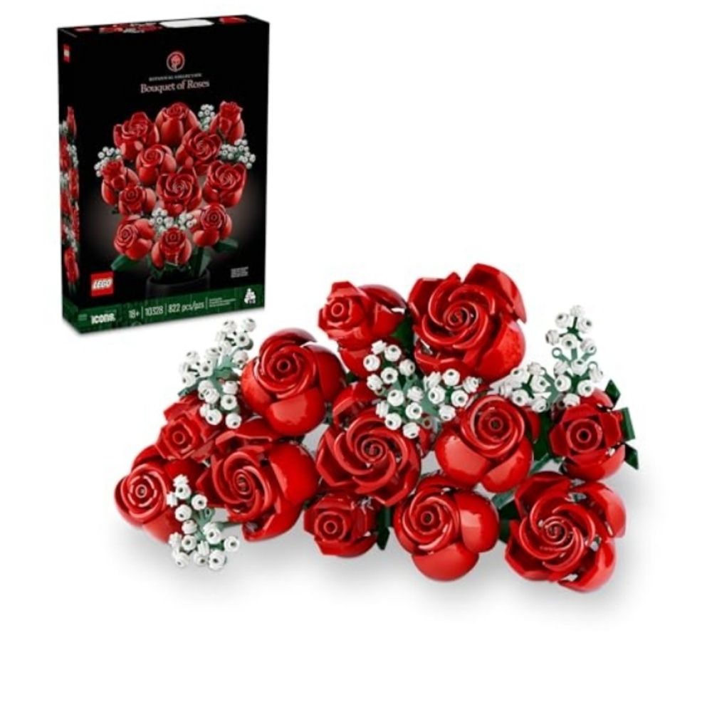 Lego 10328 Bouquet of 12 Long Stemmed Roses Building Set Flowers